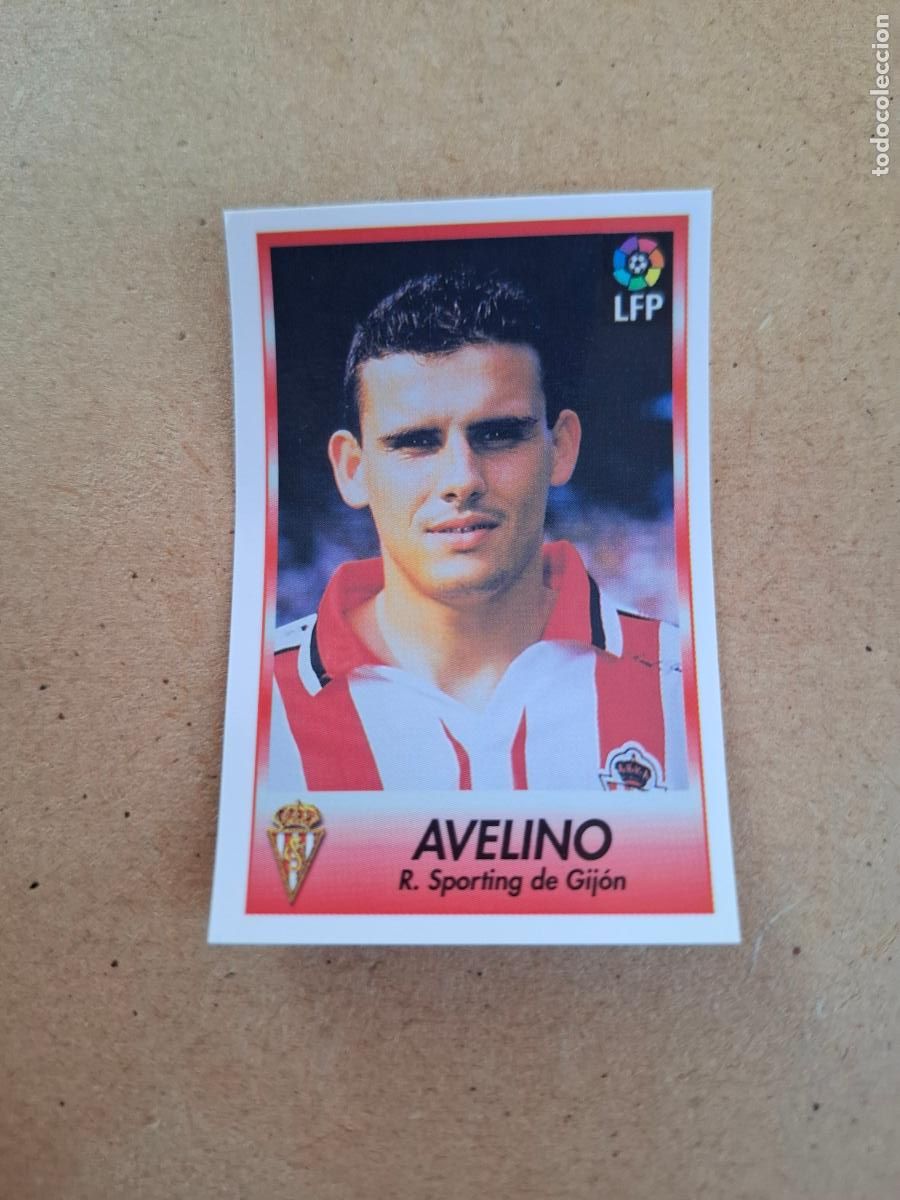 Collectable Antique Stickers: BOLLYCAO 96 97 1996 1997 - 110 AVELINO - REAL SPORTING ( TRASERA TE PRESENTA F&Uacute;TBOL ) NUNCA PEGADO