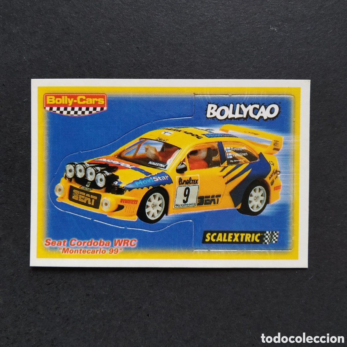 Collectable Antique Stickers: CROMO - SEAT CORDOBA WRC &rdquo;MONTECARLO 99&rdquo; - BOLLY-CARS - BOLLYCAO / SCALEXTRIC - A&Ntilde;O 2001