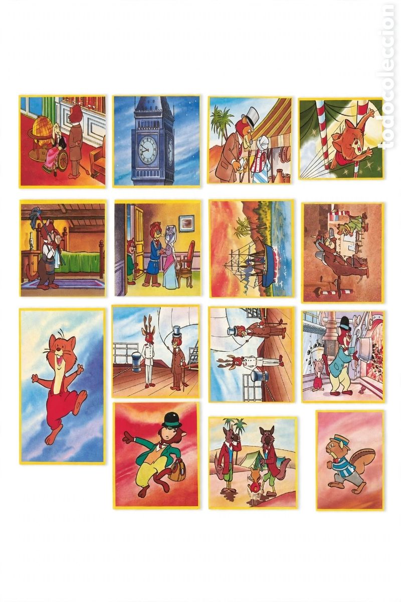 Collectionnisme Cartes &agrave; collectionner anciennes: Lote 15 cromos la vuelta al mundo de Willy Fog