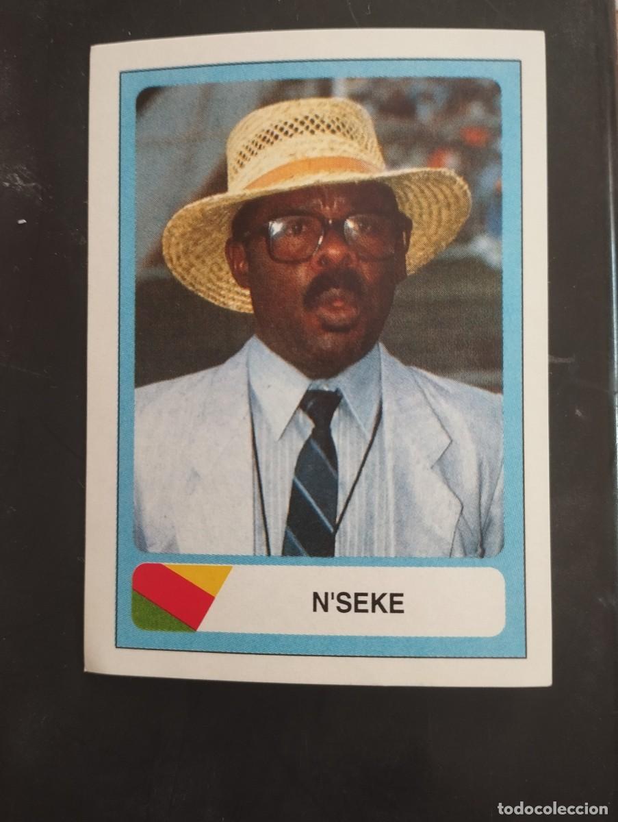 Collectionnisme Cartes &agrave; collectionner anciennes: Mundial USA 1994 Ediciones Estadio Cromo n&uacute;mero 437 N'Seke