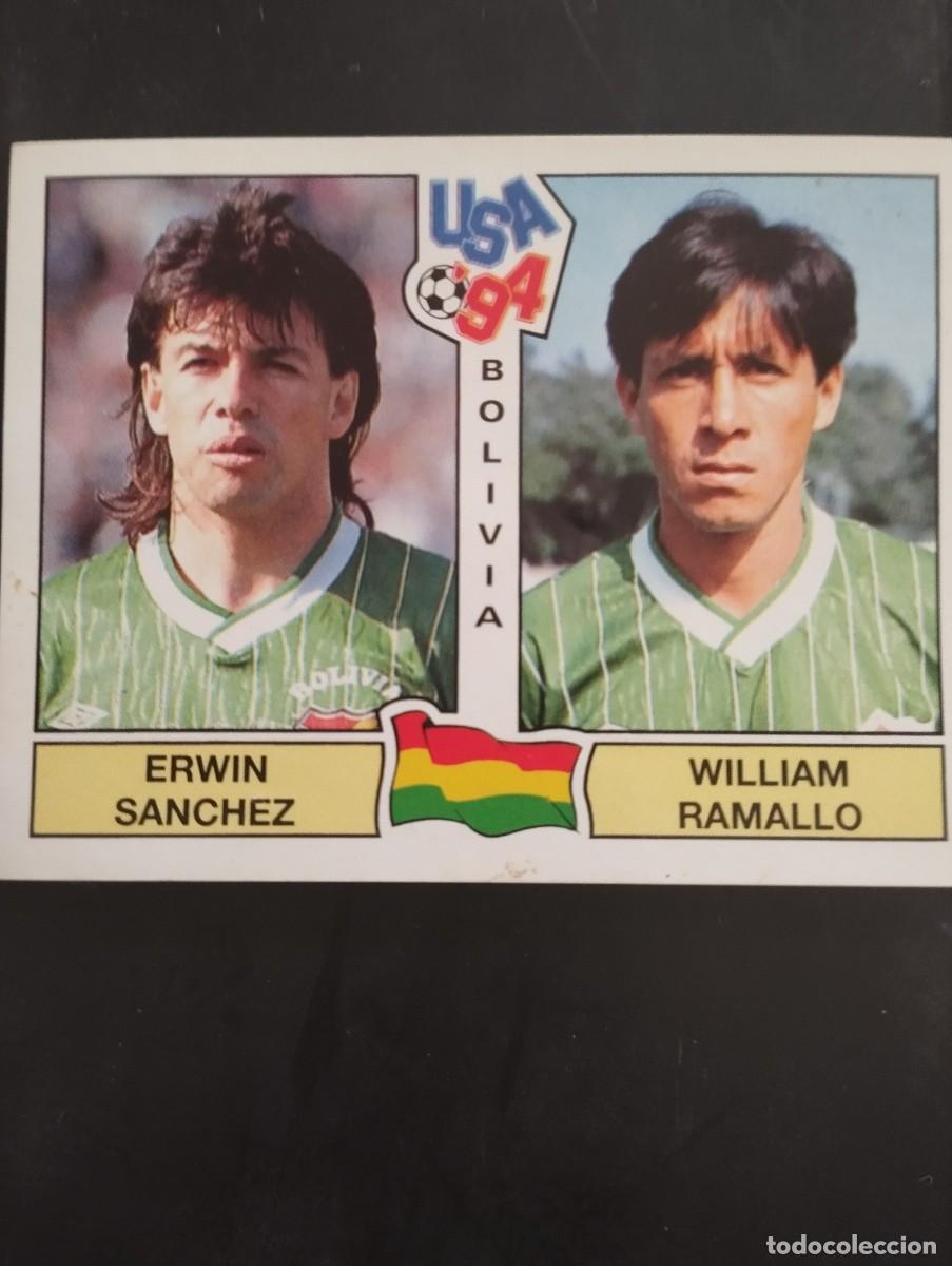 Colecionismo Cromos antigos: Mundial USA 94 Panini Cromo n&uacute;mero 232 Erwin S&aacute;nchez/ William Ramallo