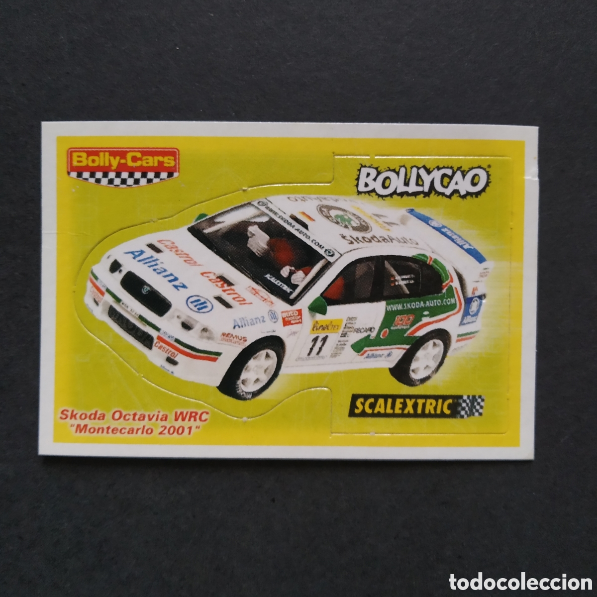 Coleccionismo cromos antiguos: CROMO - SKODA OCTAVIA WRC &rdquo;MONTECARLO 2001&rdquo; - BOLLY-CARS - BOLLYCAO / SCALEXTRIC - A&Ntilde;O 2001