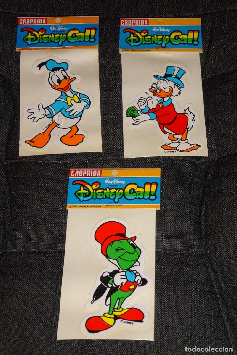 Coleccionismo cromos antiguos: LOTE DE 3 PEGATINAS WALT DISNEY ( COPRIDA MADE IN SPAIN ) A&Ntilde;OS 80 , EN SU BLISTER SIN ABRIR
