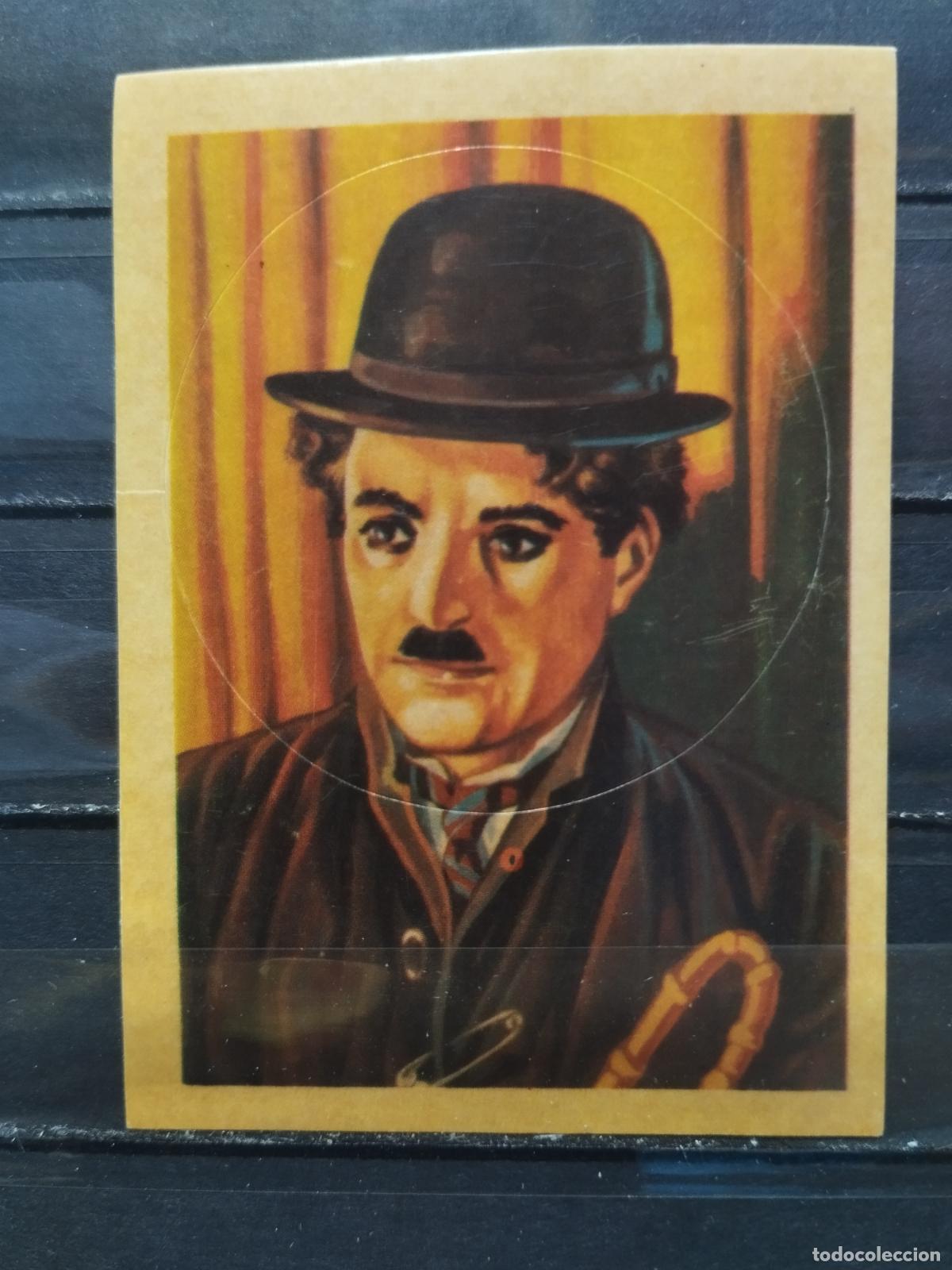 Collectionnisme Cartes &agrave; collectionner anciennes: CROMOS ADHESIVOS DE LA COLECCION CINE. SIN PEGAR. EDITORIAL MAGA. CHARLES CHAPLIN. CHARLOT. N&ordm; 84.