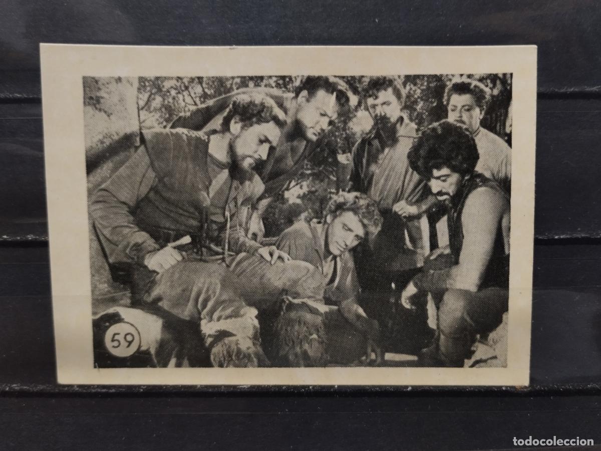 Collectionnisme Cartes &agrave; collectionner anciennes: CINE. CROMO DE LA PELICULA EL TEMIBLE BURLOS CON BURT LANCASTER. N&ordm; 59