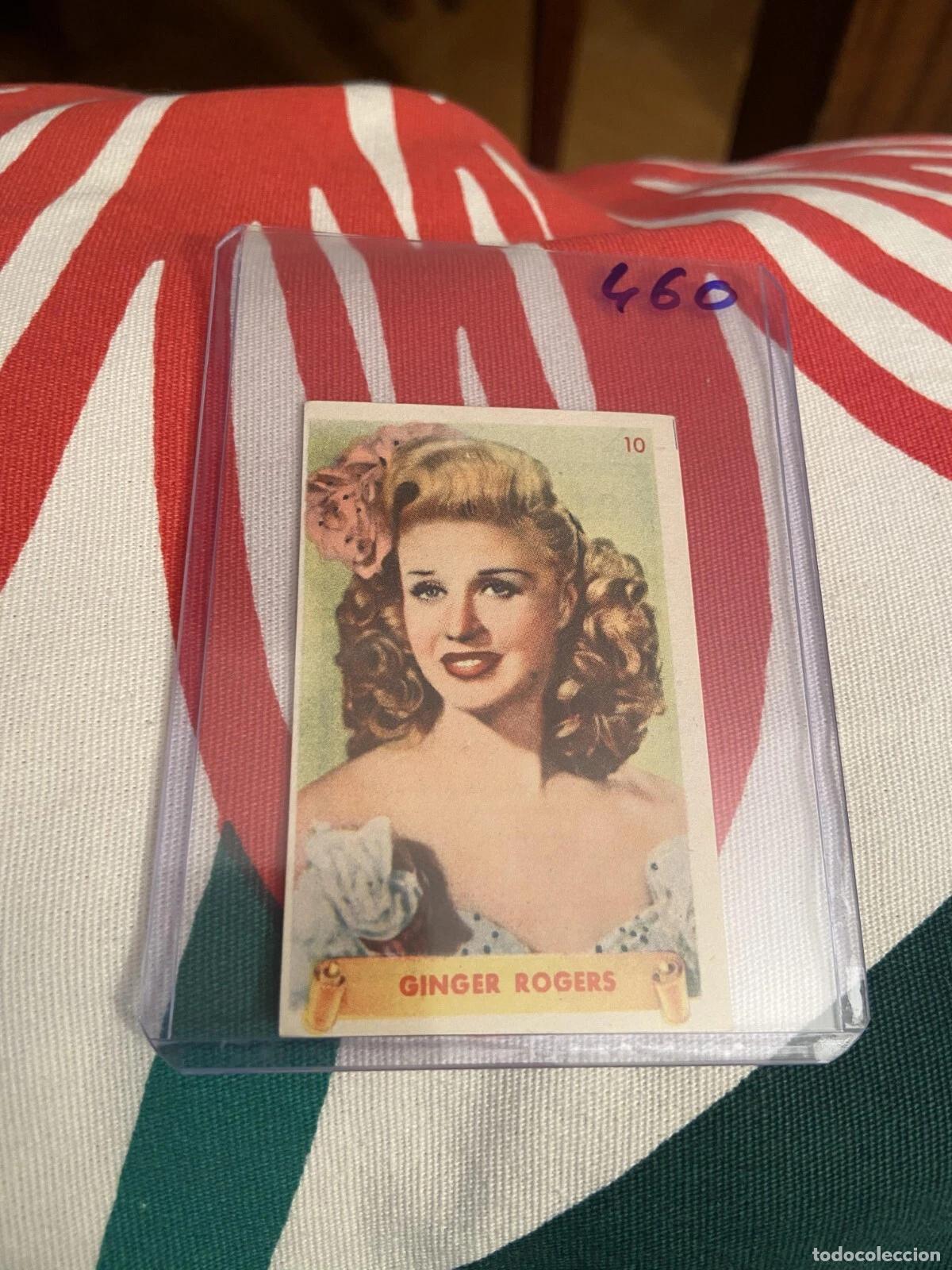 Collezionismo Figurine antiche: CROMO SIN PEGAR NUNCA PEGADO 1948 CINE GINGER ROGERS # 10 DENTICLOR BRUGUERA
