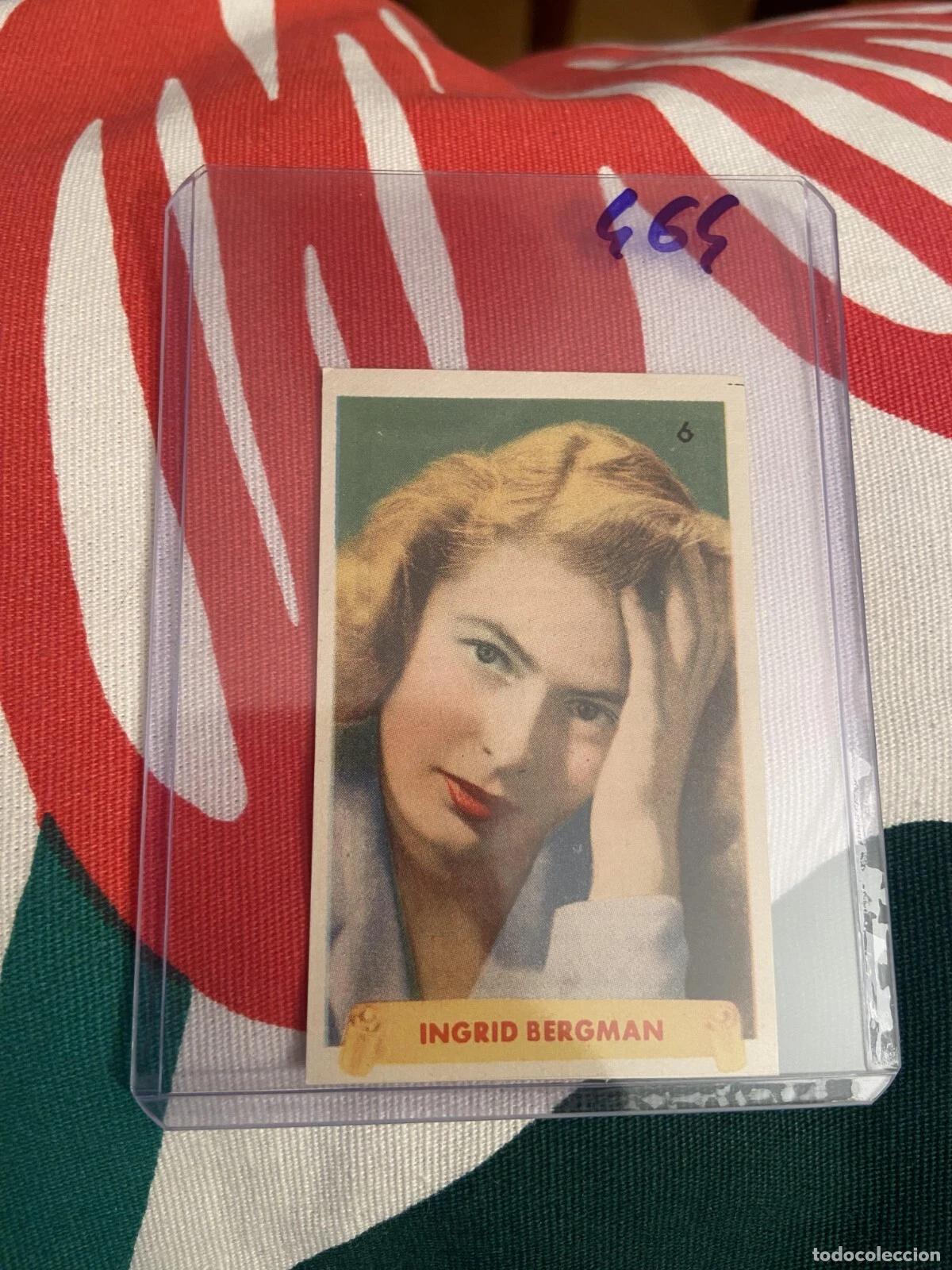 Coleccionismo cromos antiguos: CROMO SIN PEGAR NUNCA PEGADO 1948 CINE INGRID BERGMAN # 6 DENTICLOR BRUGUERA