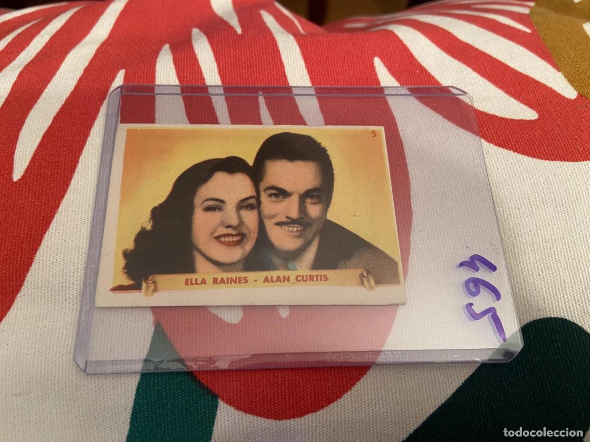 Coleccionismo cromos antiguos: CROMO SIN PEGAR NUNCA PEGADO 1948 CINE ELLA RAINES ALAN CURTIS # 5 DENTICLOR BRUGUERA