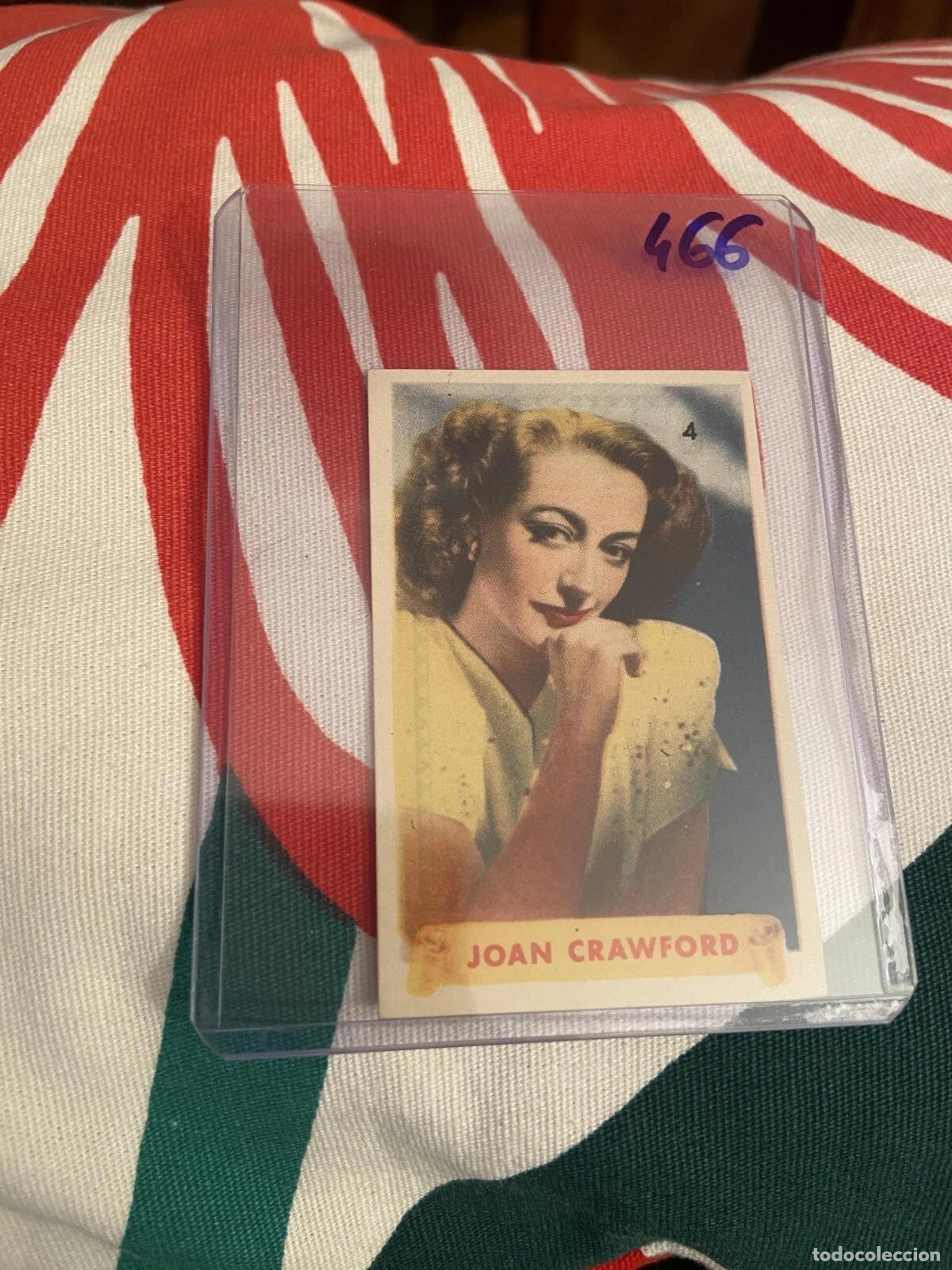 Coleccionismo cromos antiguos: CROMO SIN PEGAR NUNCA PEGADO 1948 CINE JOAN CRAWFORD # 4 DENTICLOR BRUGUERA