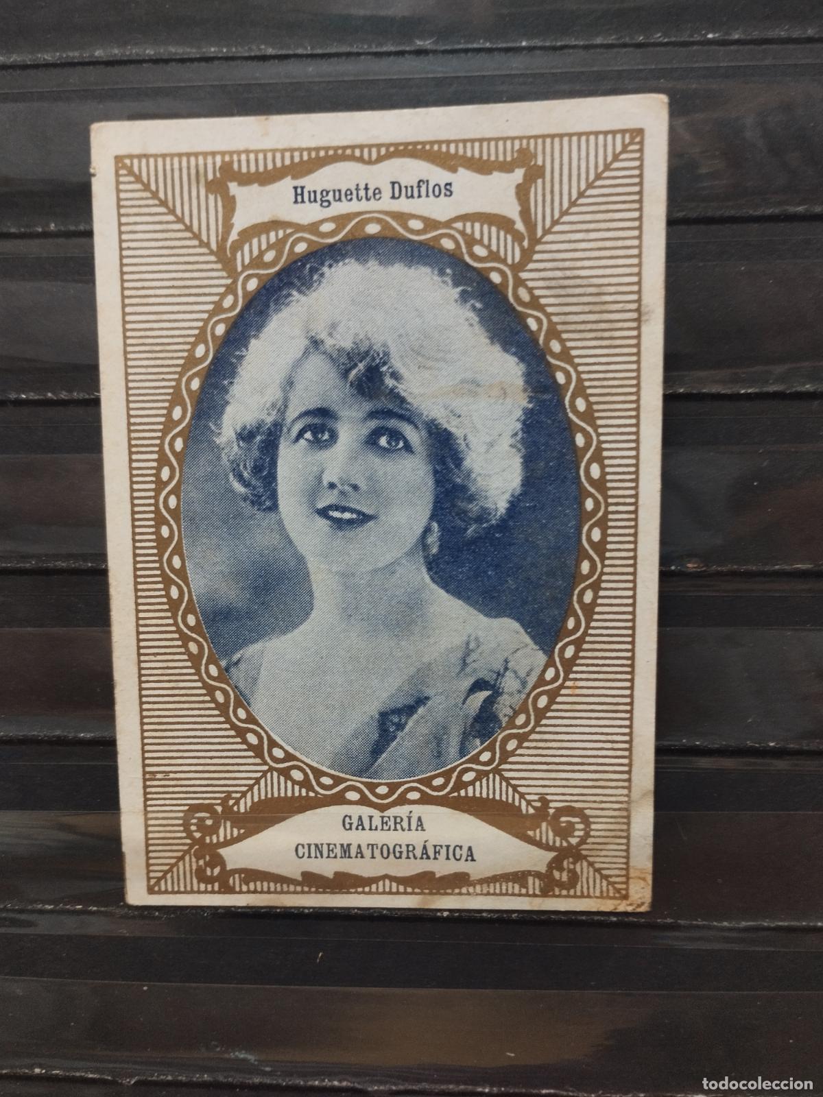 Collectionnisme Cartes &agrave; collectionner anciennes: CHOCOLATES RIUCORD. CINE. ACTRICES. GALERIA CINEMATOGRAFICA. SERIE A N&ordm; 2. HUGUETTE DUFLOS
