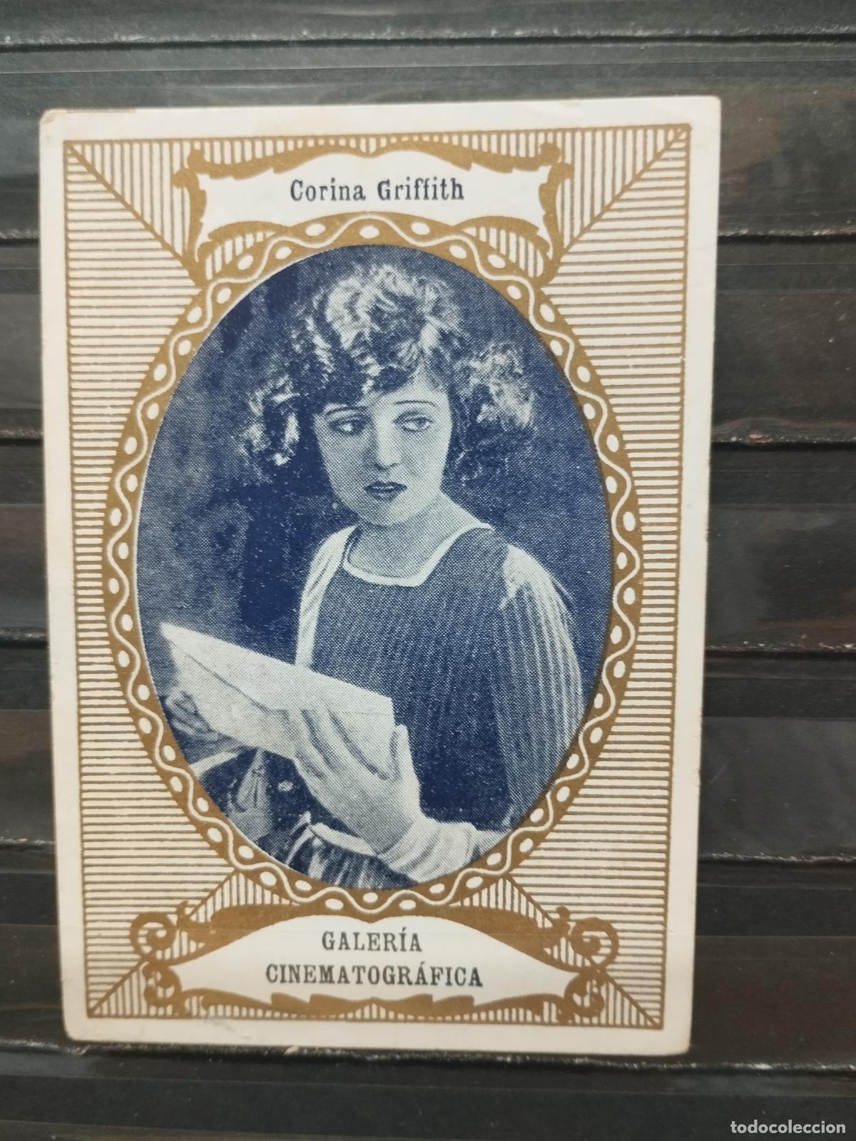 Collectionnisme Cartes &agrave; collectionner anciennes: CHOCOLATES RIUCORD. CINE. ACTRICES. GALERIA CINEMATOGRAFICA. SERIE A N&ordm; 4. CORINA GRIFFITH