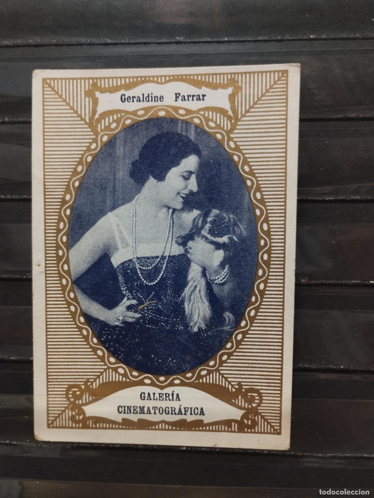 Collectionnisme Cartes &agrave; collectionner anciennes: CHOCOLATES GUILLEN. CINE. ACTRICES. GALERIA CINEMATOGRAFICA. SERIE A N&ordm; 6. GERALDINE FARRAR.