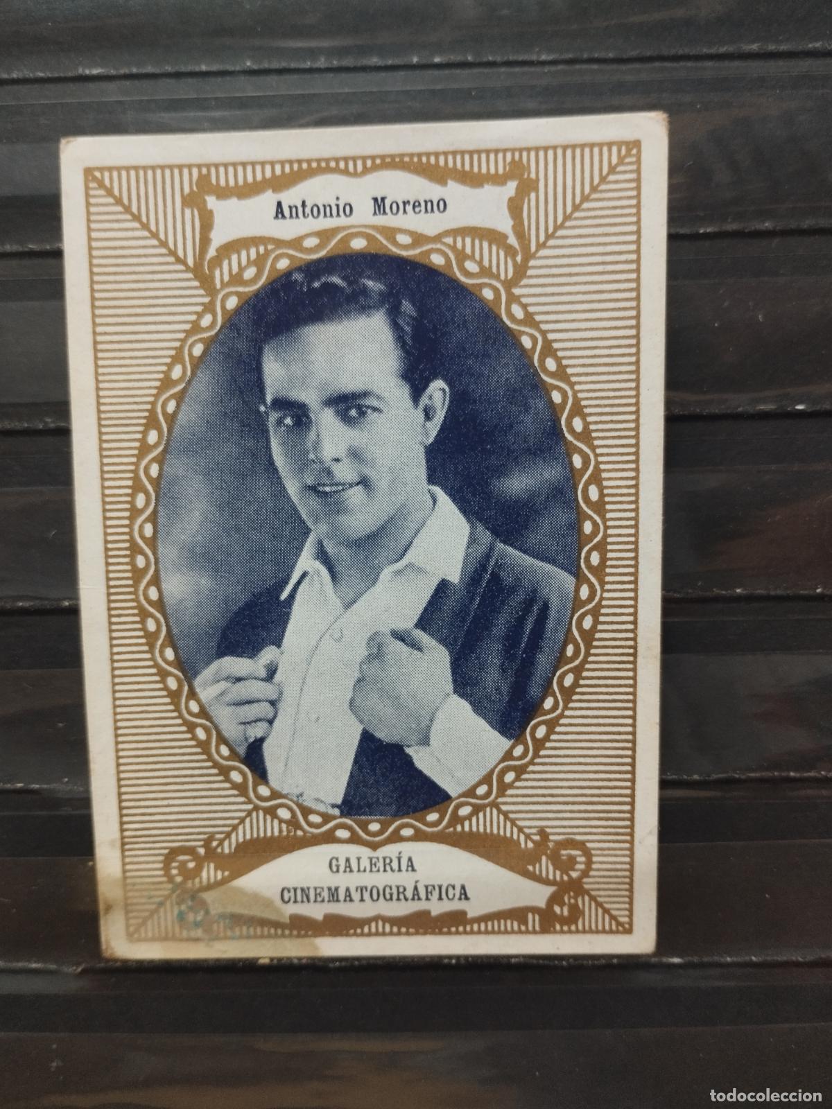 Collectable Antique Stickers: CHOCOLATES GUILLEN. CINE. ACTORES. GALERIA CINEMATOGRAFICA. SERIE A N&ordm; 15. ANTONIO MORENO.