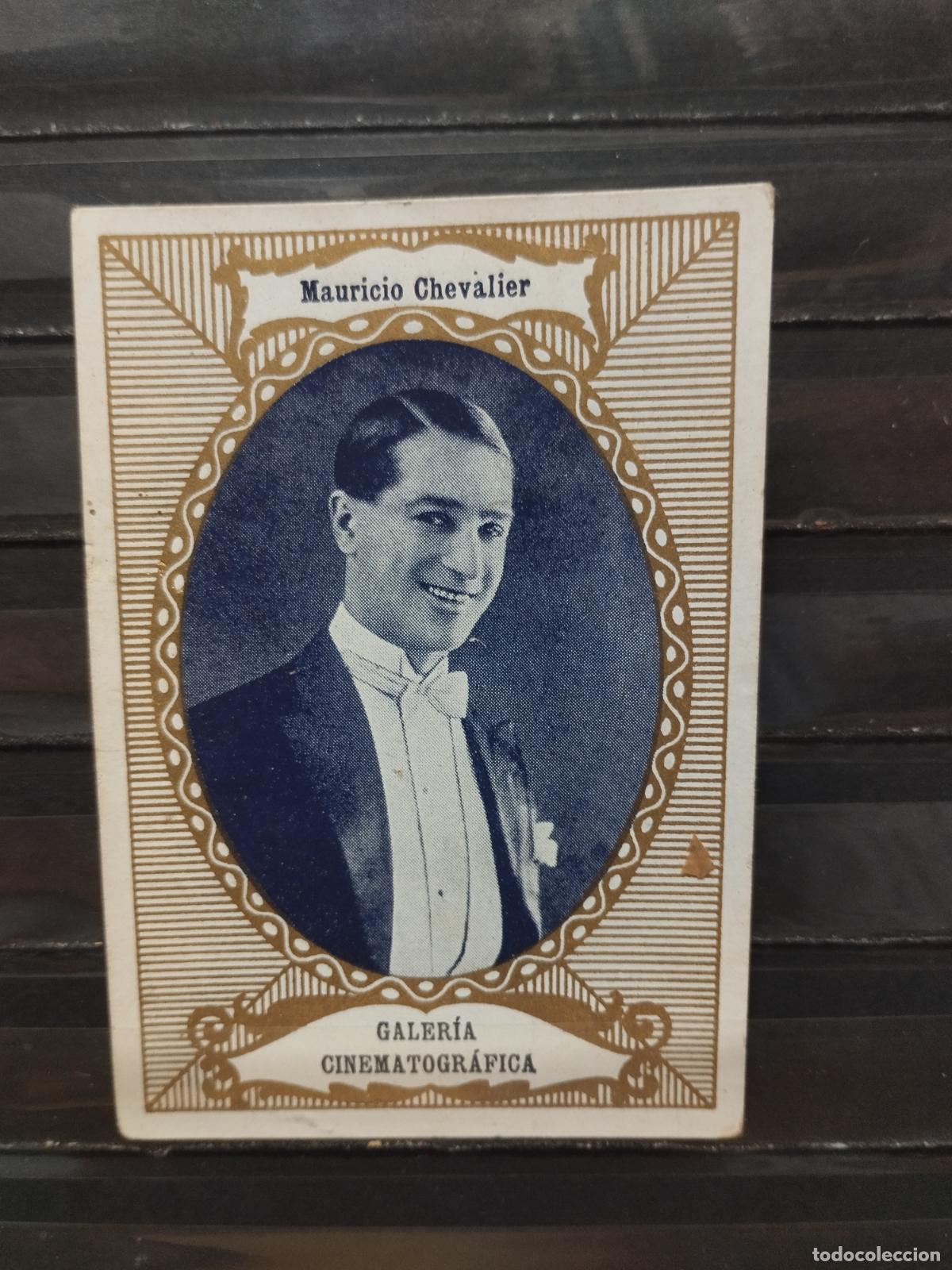 Collectionnisme Cartes &agrave; collectionner anciennes: CHOCOLATES GUILLEN. CINE. ACTORES. GALERIA CINEMATOGRAFICA. SERIE A N&ordm; 17. MAURICE CHEVALIER.