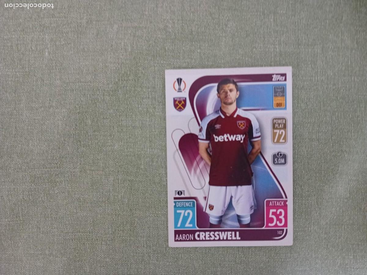 Coleccionismo cromos antiguos: Creswell 102 West Ham United Topps Match Attax UEFA Champions League 2021-2022