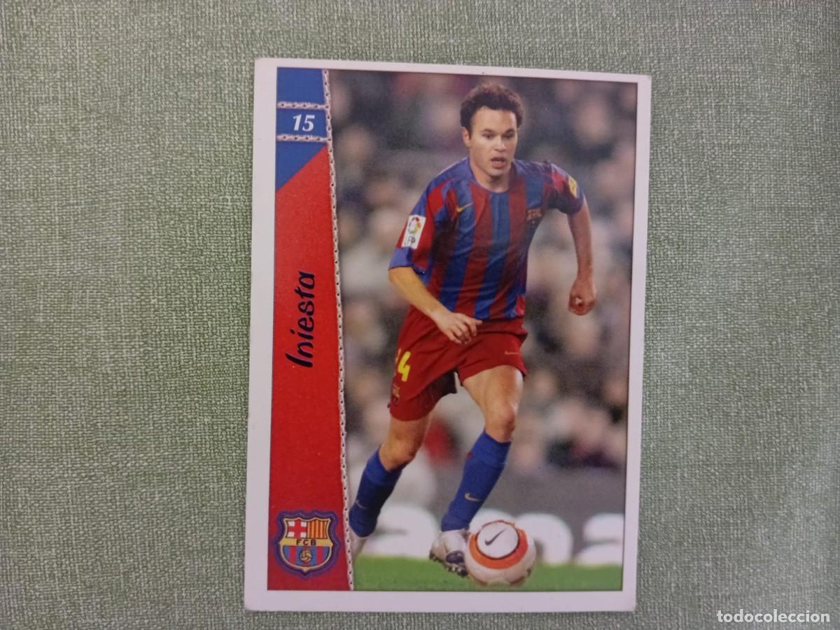 Sammeln alte Sammelbilder: 15 INIESTA BARCELONA BAR&Ccedil;A MUNDICROMO 2006 2007 06 07
