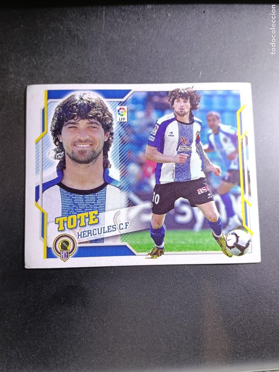 Coleccionismo cromos antiguos: CROMO TOTE 13 HERCULES LIGA 2010 2011 10 11 ESTE PANINI NUNCA PEGADO