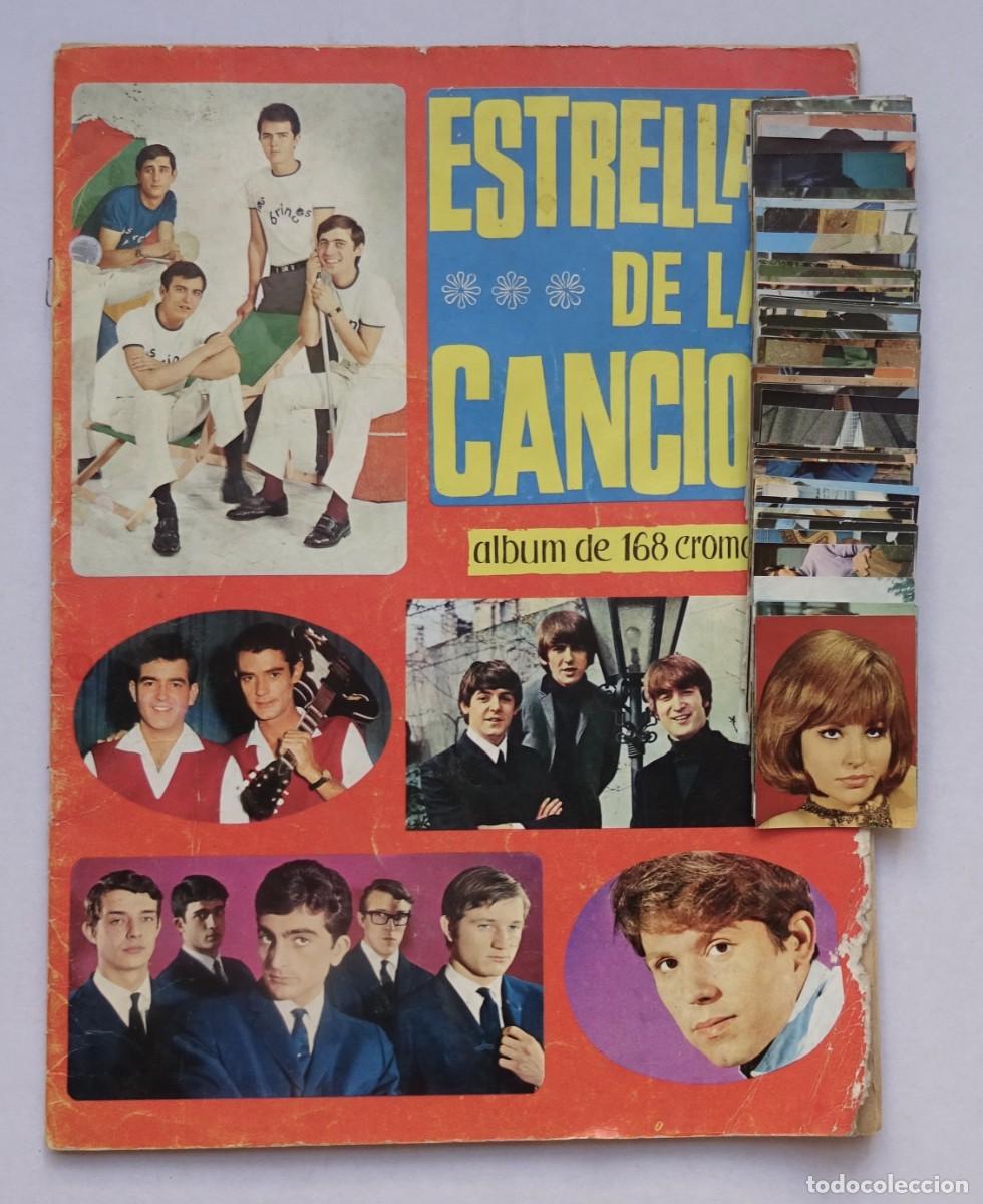 Sammeln alte Sammelbilder: Estrellas de la cancion lote de cromos despegados