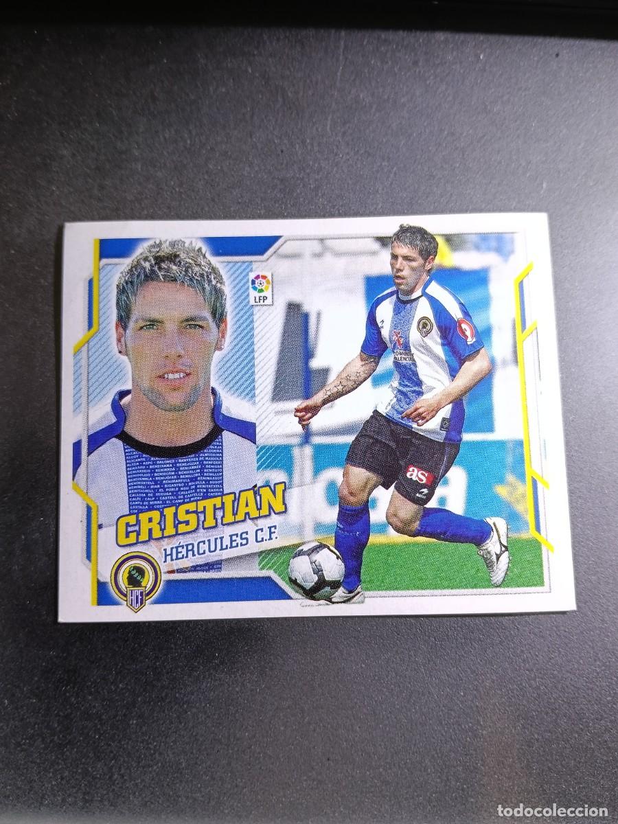 Coleccionismo cromos antiguos: CROMO CRISTIAN 14 B 14B HERCULES LIGA 2010 2011 10 11 ESTE PANINI NUNCA PEGADO