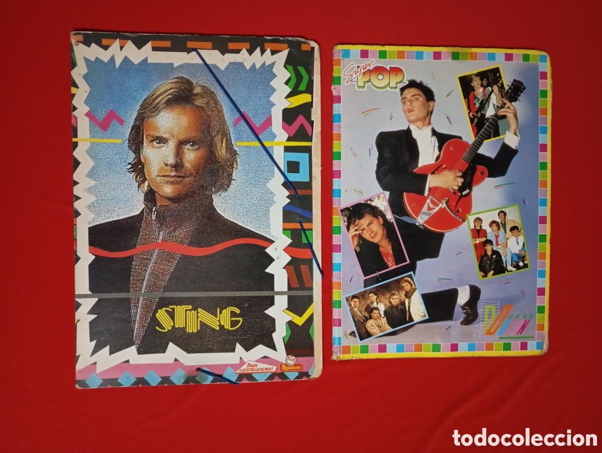 Sammeln alte Sammelbilder: Carpeta Matutano Cromos Sting Michael Jackson Madonna Prince U2 Mecano &Uacute;ltimo Fila Bon Jovi Turner