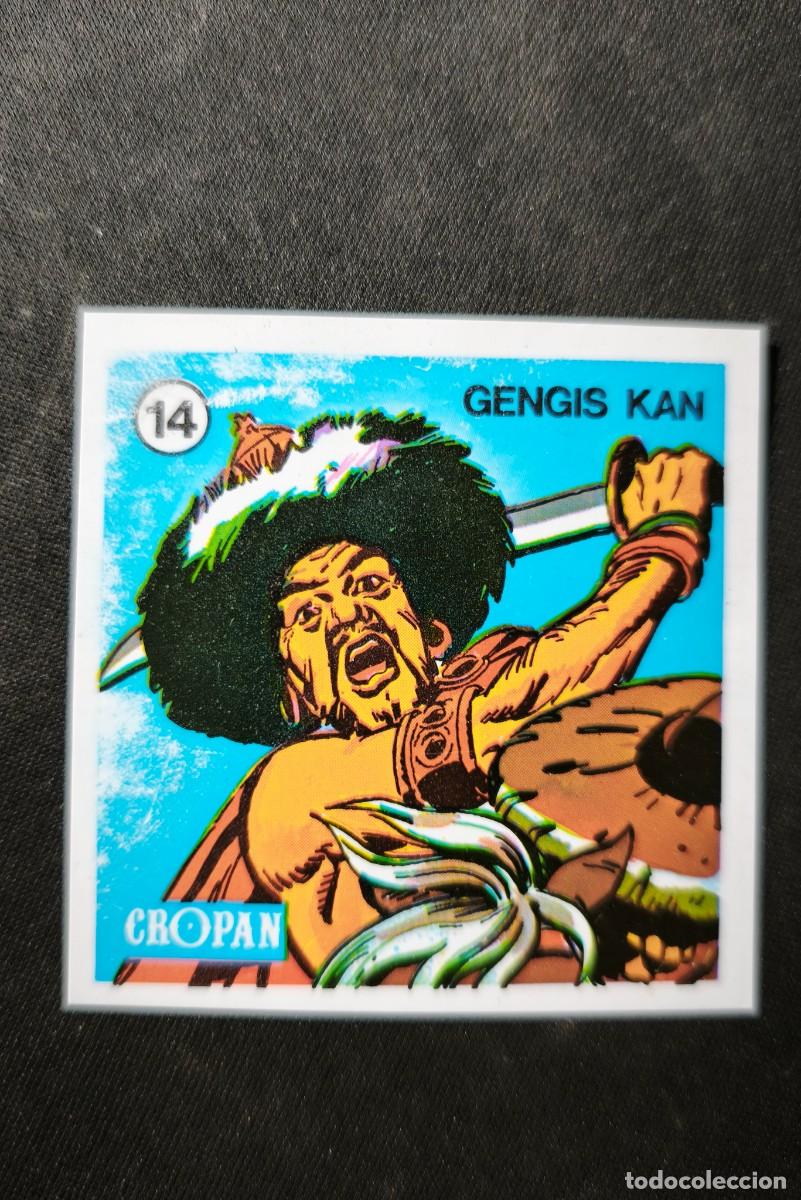 Coleccionismo cromos antiguos: Cromo cropan te hablan los guerreros n&ordm; 14 Gengis Kan estado bueno