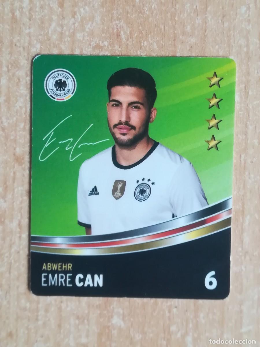 Colecionismo Cromos antigos: Rewe. Eurocopa 2016. Deutscher Fussball-Bund. Abwehr. Emre Can.