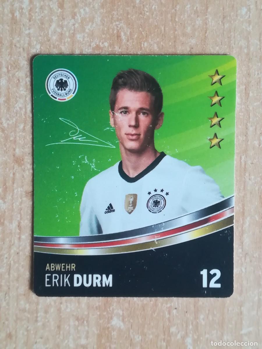 Colecionismo Cromos antigos: Rewe. Eurocopa 2016. Deutscher Fussball-Bund. Abwehr. Erik Durm.