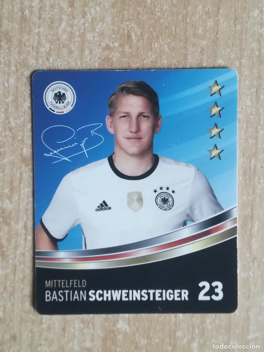 Colecionismo Cromos antigos: Rewe. Eurocopa 2016. Deutscher Fussball-Bund. Mittelfeld. Bastian Schweinsteiger.