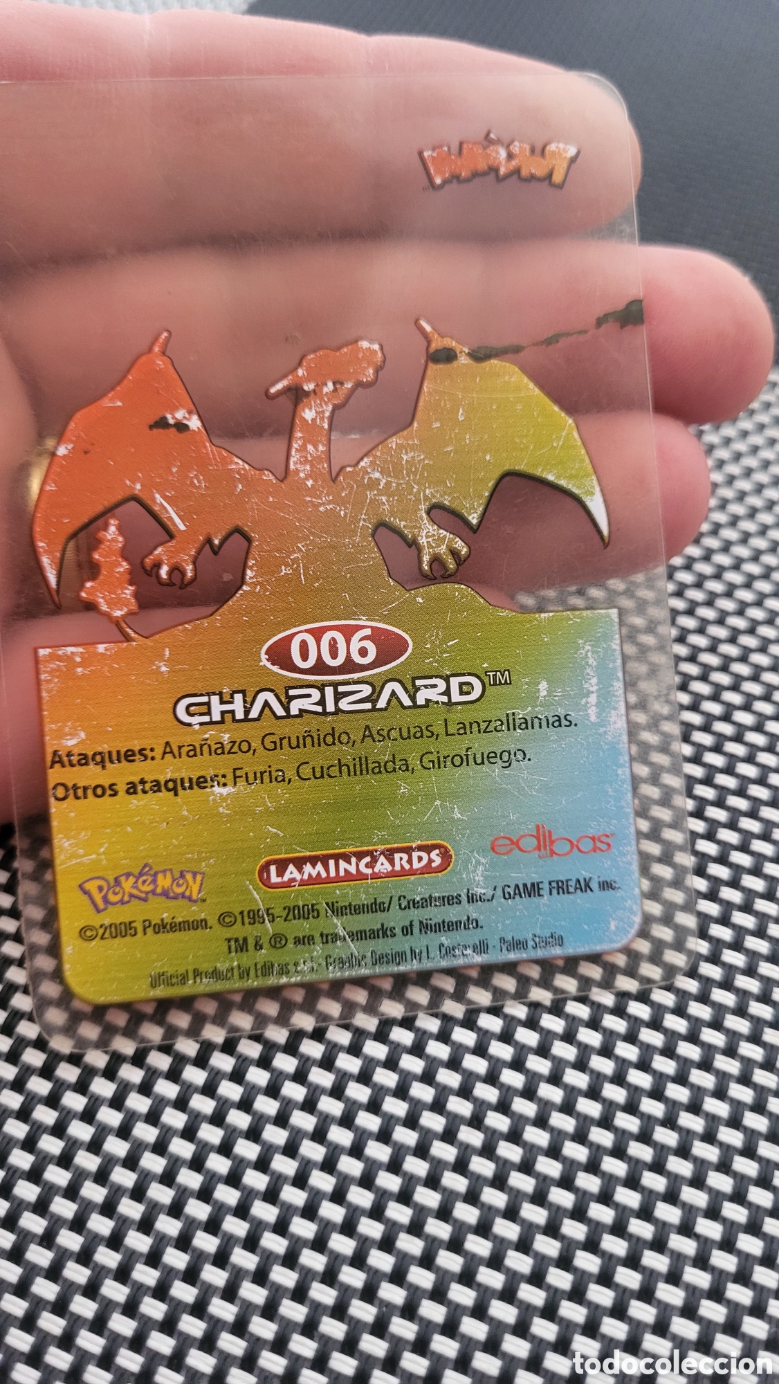 Coleccionismo cromos antiguos: Cromo laminado Pokemon Charizard - Foto 2