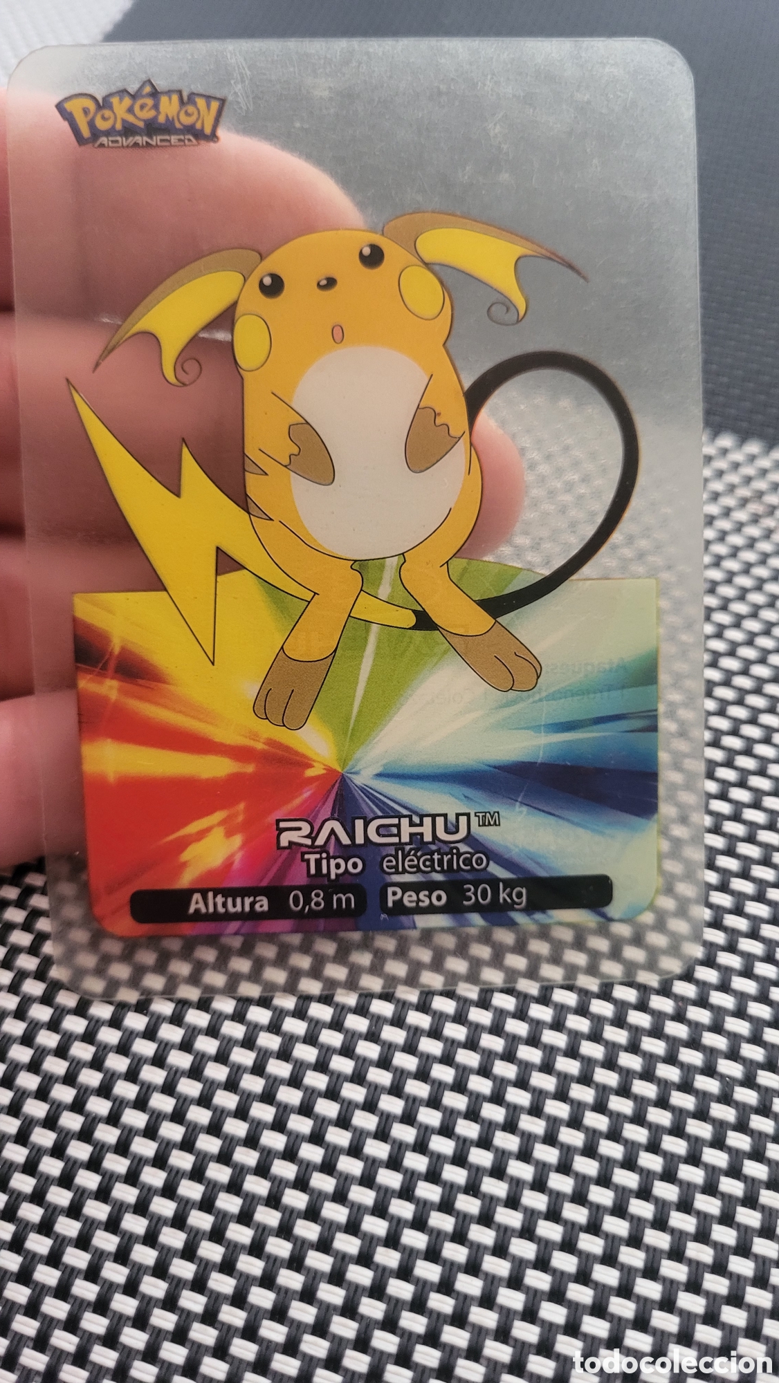 Collectable Antique Stickers: Laminacard Pokemon Raichu