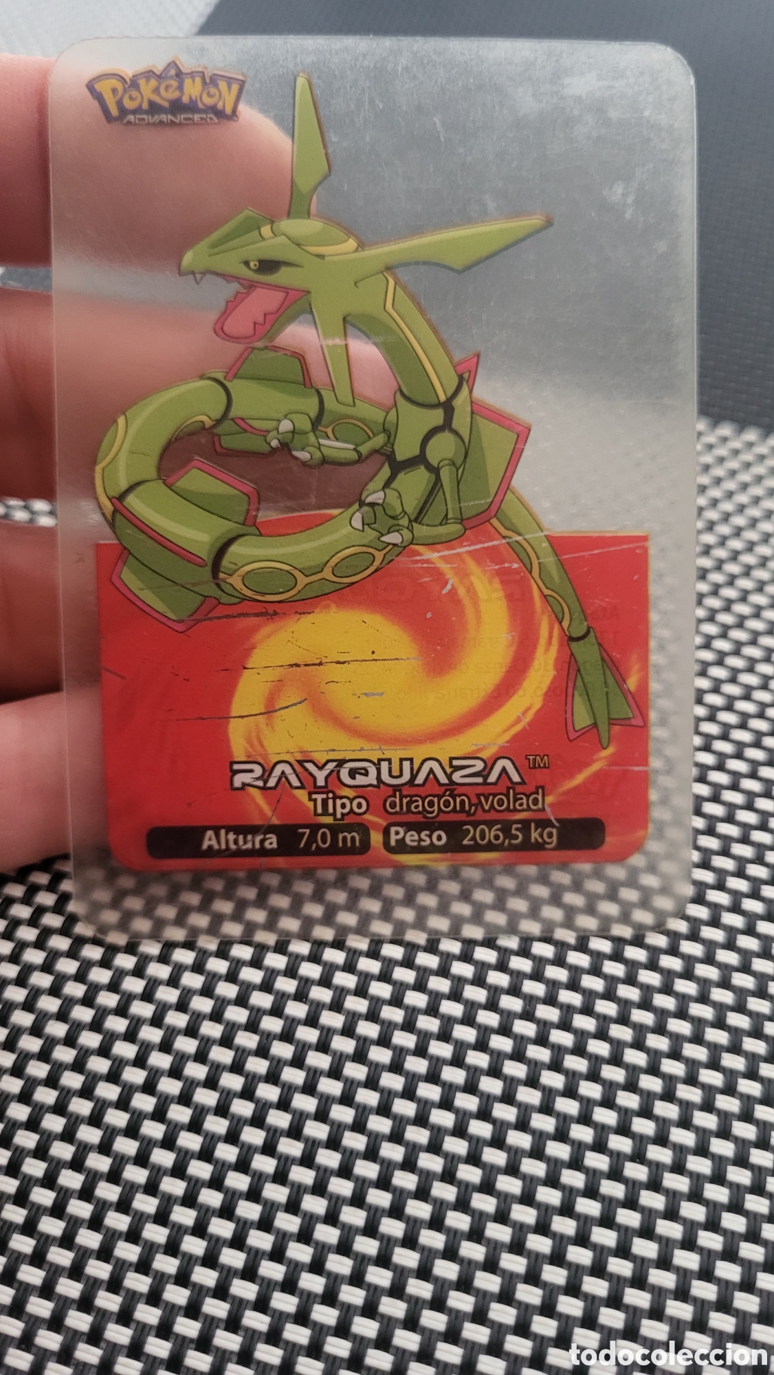Coleccionismo cromos antiguos: Carta Pokemon Rayquaza