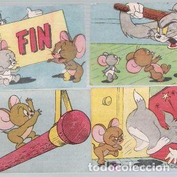 Coleccionismo cromos antiguos: Alegres Historietas de Tom y Jerry. Fher 195? Lote de 98 cromos (77 diferentes)