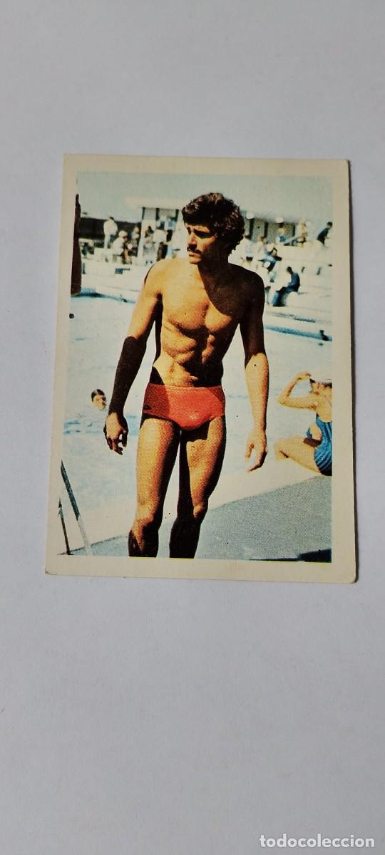 Collectable Antique Stickers: Cromo Colecci&oacute;n Famosos. Ediciones Este a&ntilde;o 1971. Nuevo, nunca pegado. N&ordm; 111 Mark Spitz