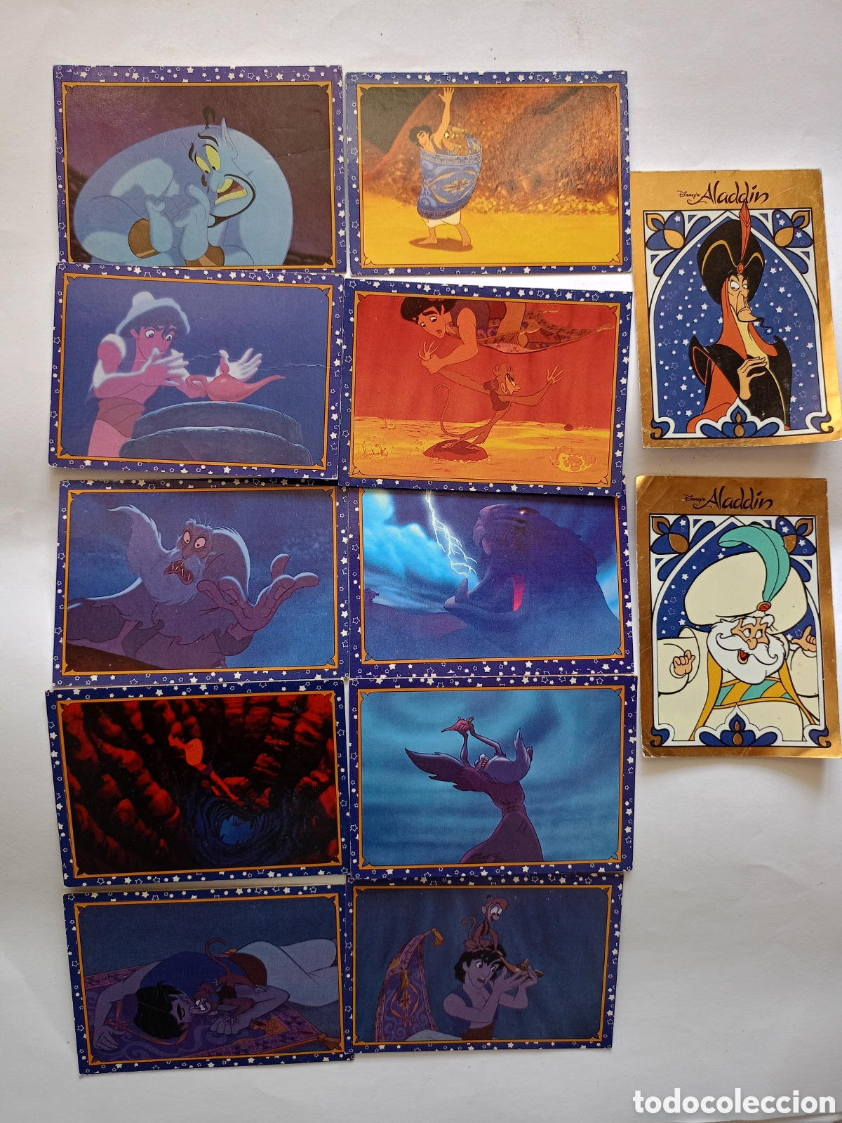 Colecionismo Cromos antigos: Lote de 12 cromos Alad&iacute;n Disney Panini Aladdin