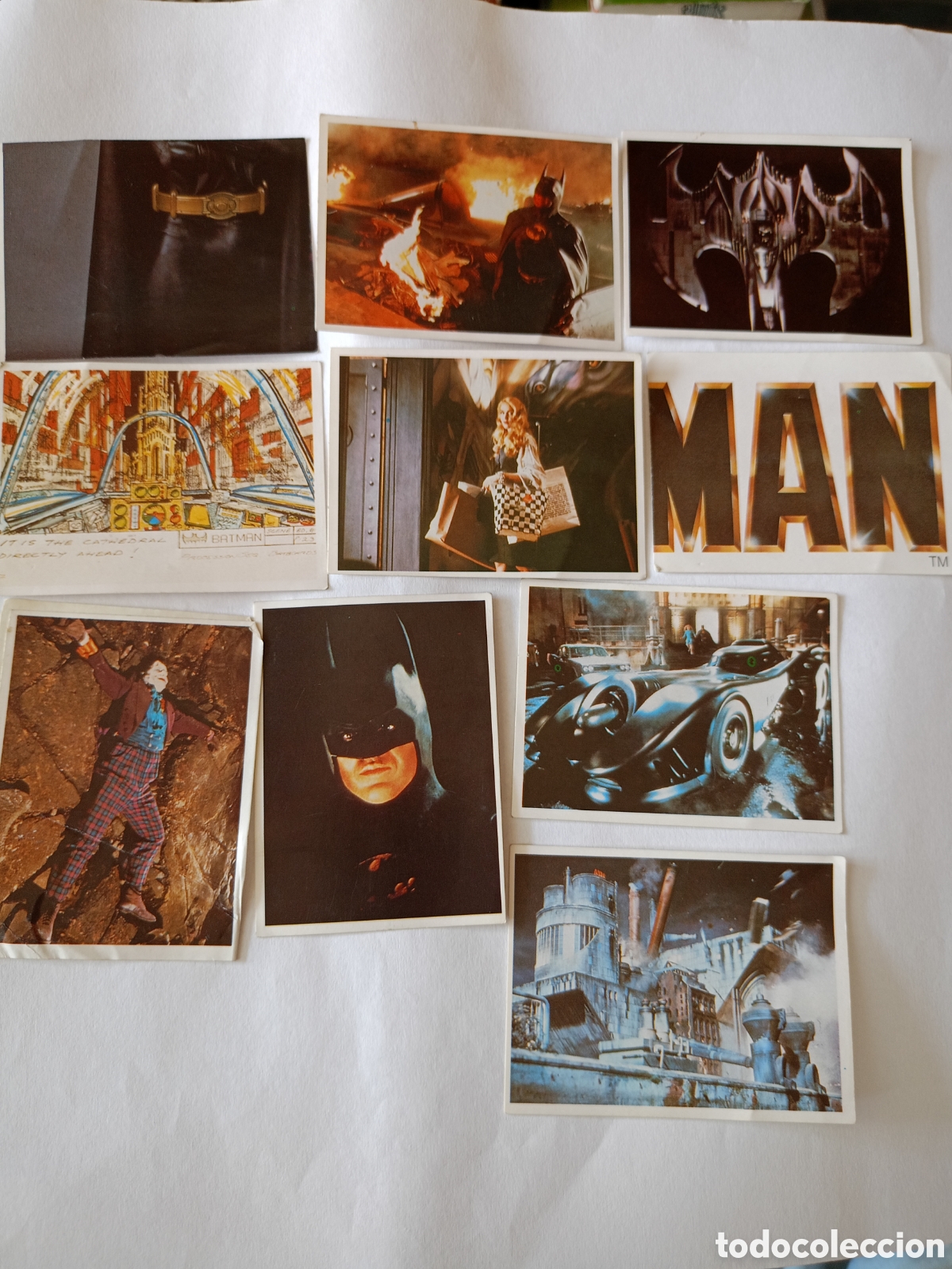 Collectable Antique Stickers: Lote de 10 cromos Batman Aston 1989