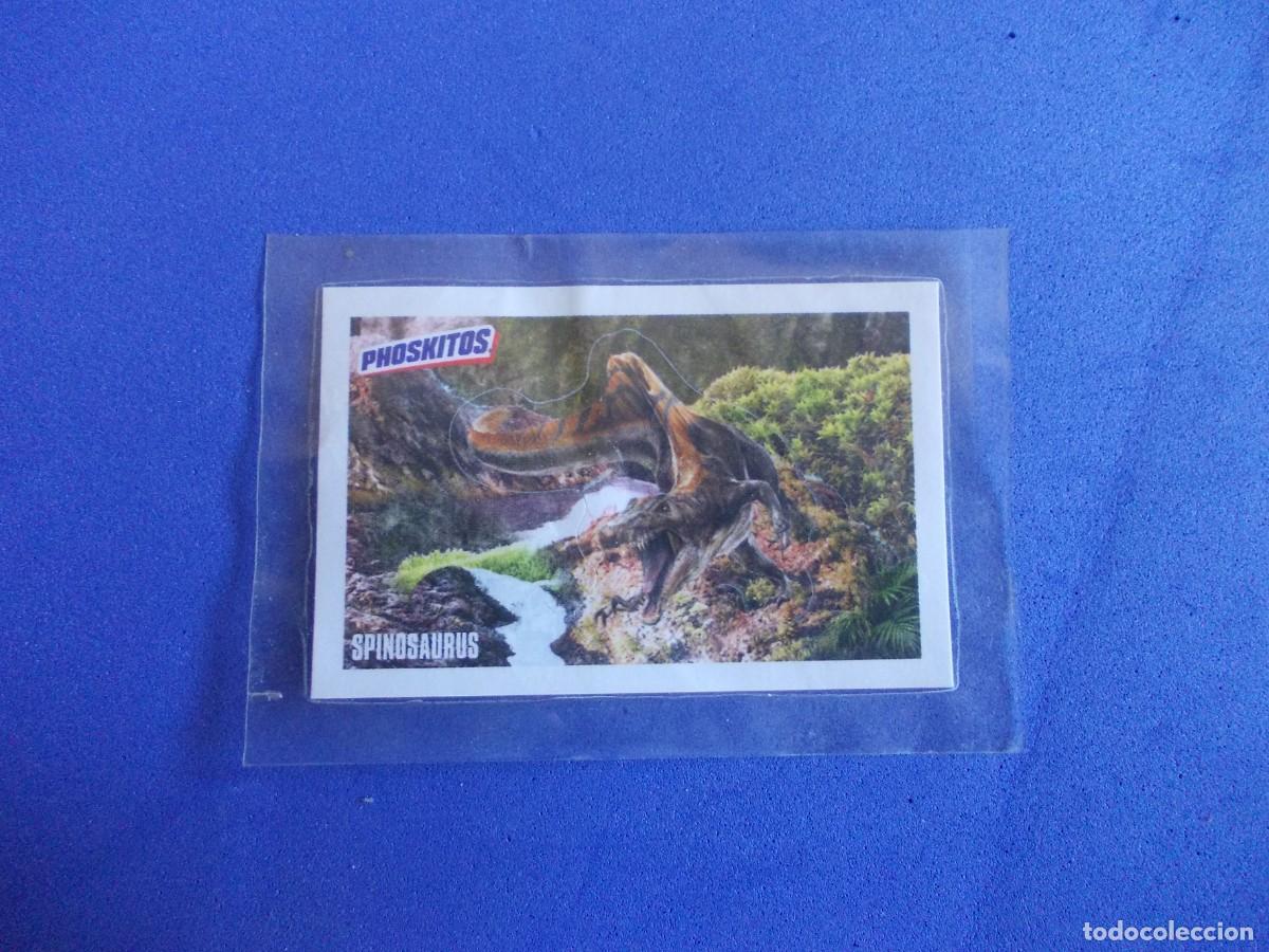 Collezionismo Figurine antiche: Cromo Pegatina Phoskitos Jurassic World Rebirth Spinosaurus Sticker Dinosaurio Pastelitos Grifoll