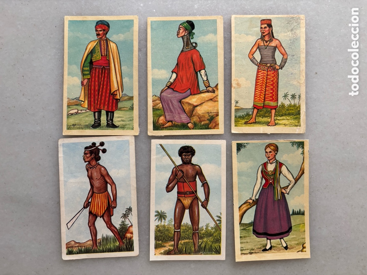 Coleccionismo cromos antiguos: Lote seis. Cromos razas de Ferca.