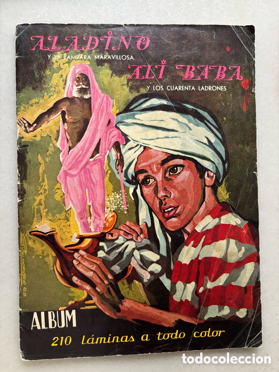 Colecionismo Cromos antigos: &Aacute;lbum de cromos Aladino y Ali baba, ediciones cerca, 1963