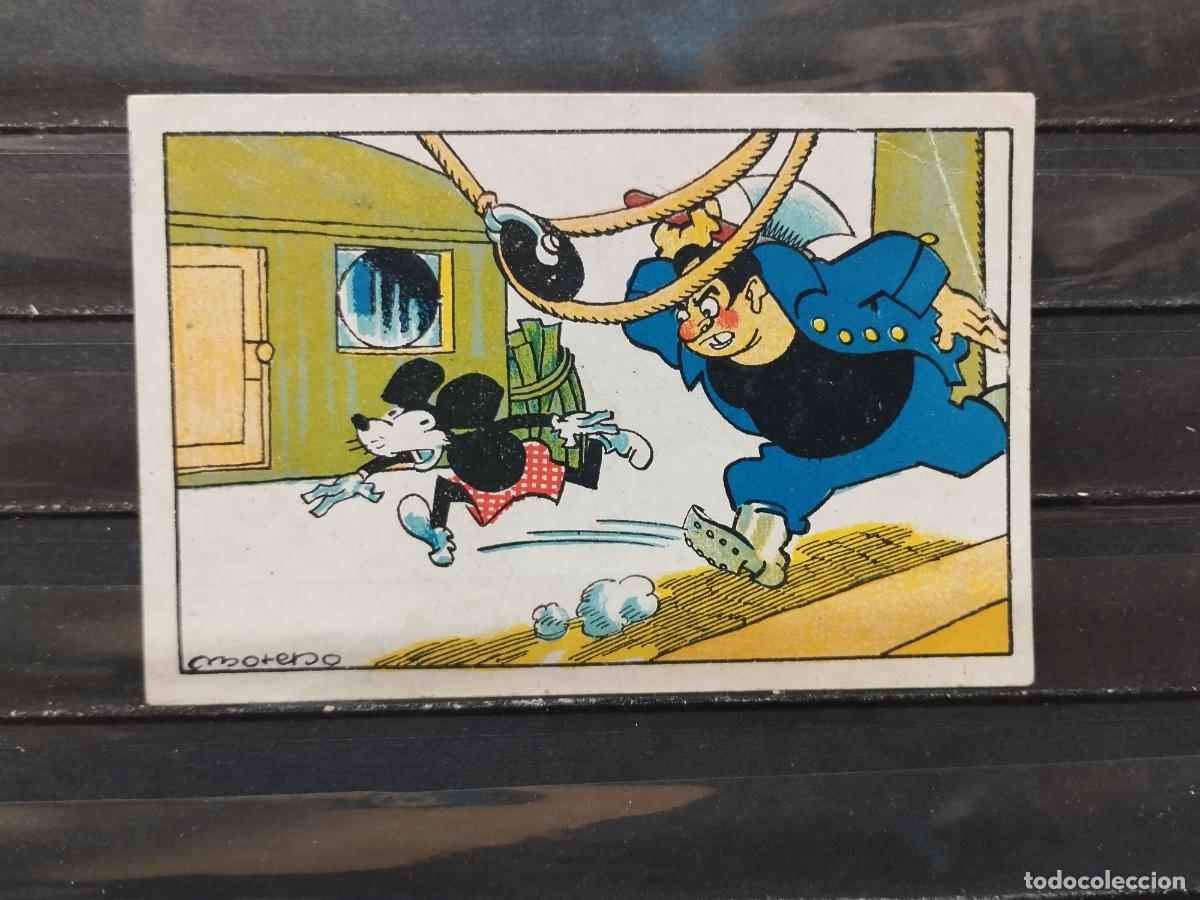 Collectionnisme Cartes &agrave; collectionner anciennes: CROMOS ANTIGUOS. CINE. WALT DISNEY. MICKEY MOUSE. SERIE A N&ordm; 6. DOBLEZ ESQUINA SUP. DCHA. A&Ntilde;OS 30