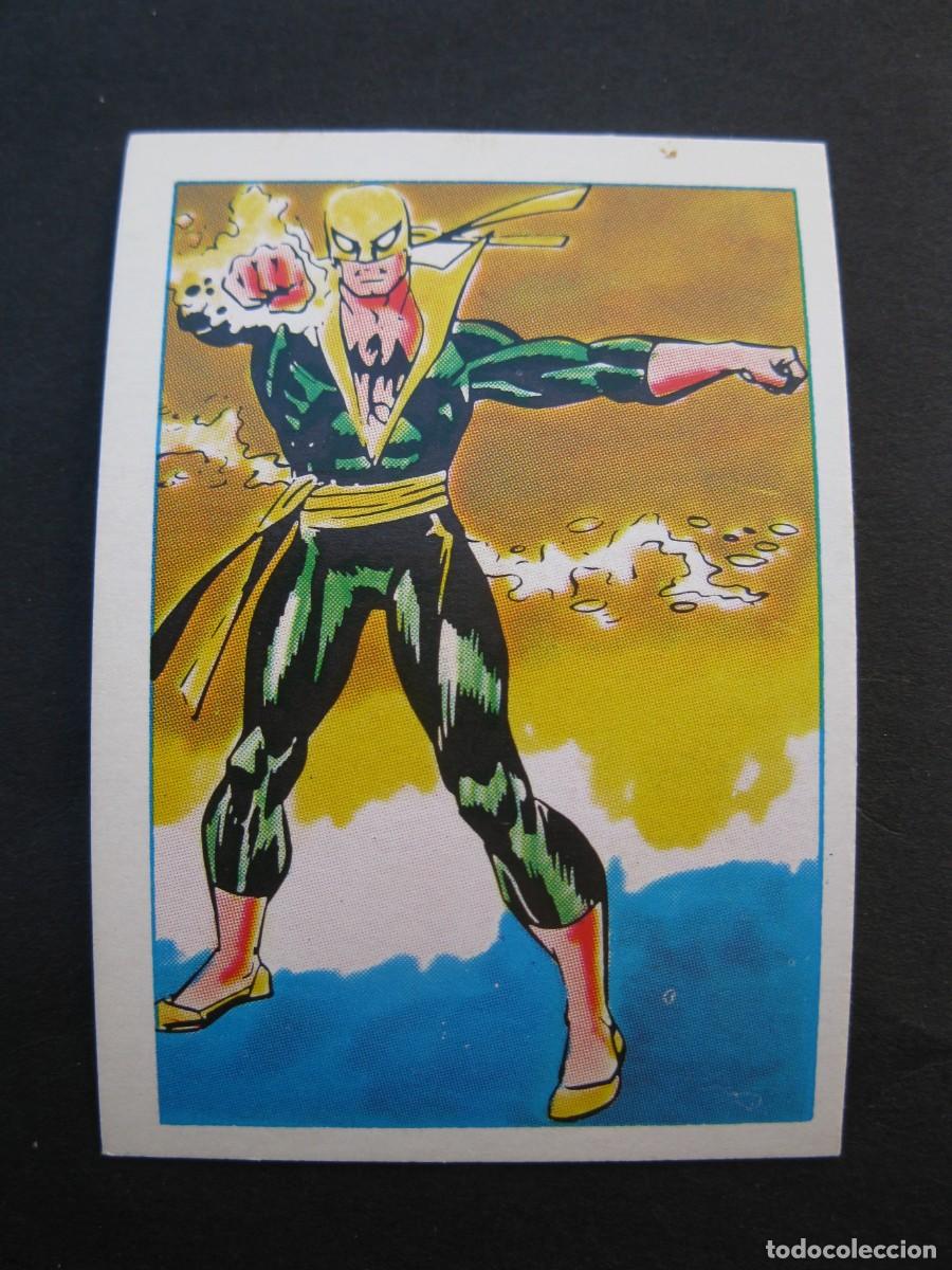 Coleccionismo cromos antiguos: SUPERHEROES - CROMO N&ordm; 39 - PU&Ntilde;OS DE ACERO - EDITORIAL FHER - MARVEL - NUNCA PEGADO.