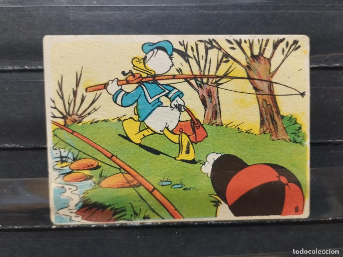 Collectable Antique Stickers: CHOCOLATE LLOVERAS. CINE. WALT DISNEY. PESCA DE TRUCHAS N&ordm; 8