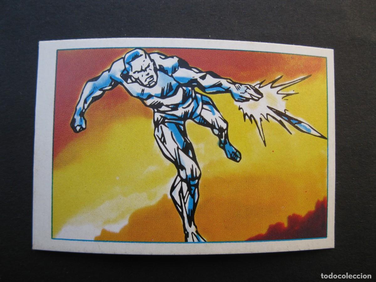 Coleccionismo cromos antiguos: SUPERHEROES - CROMO N&ordm; 49 - HOMBRE DE HIELO - EDITORIAL FHER - MARVEL - NUNCA PEGADO.