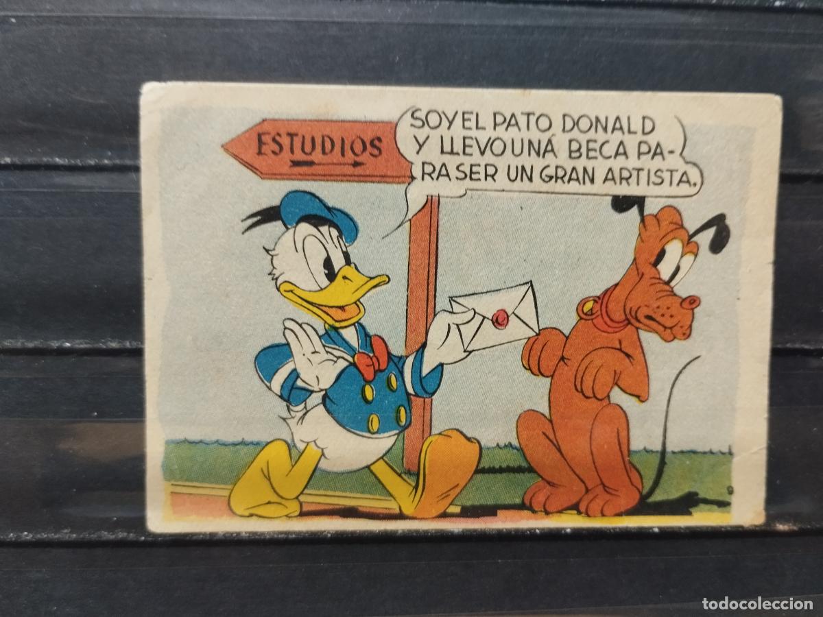 Colecionismo Cromos antigos: CHOCOLATE LLOVERAS. CINE. WALT DISNEY. EL PATO DONALD EN HOLLYWWOD. N&ordm; 9