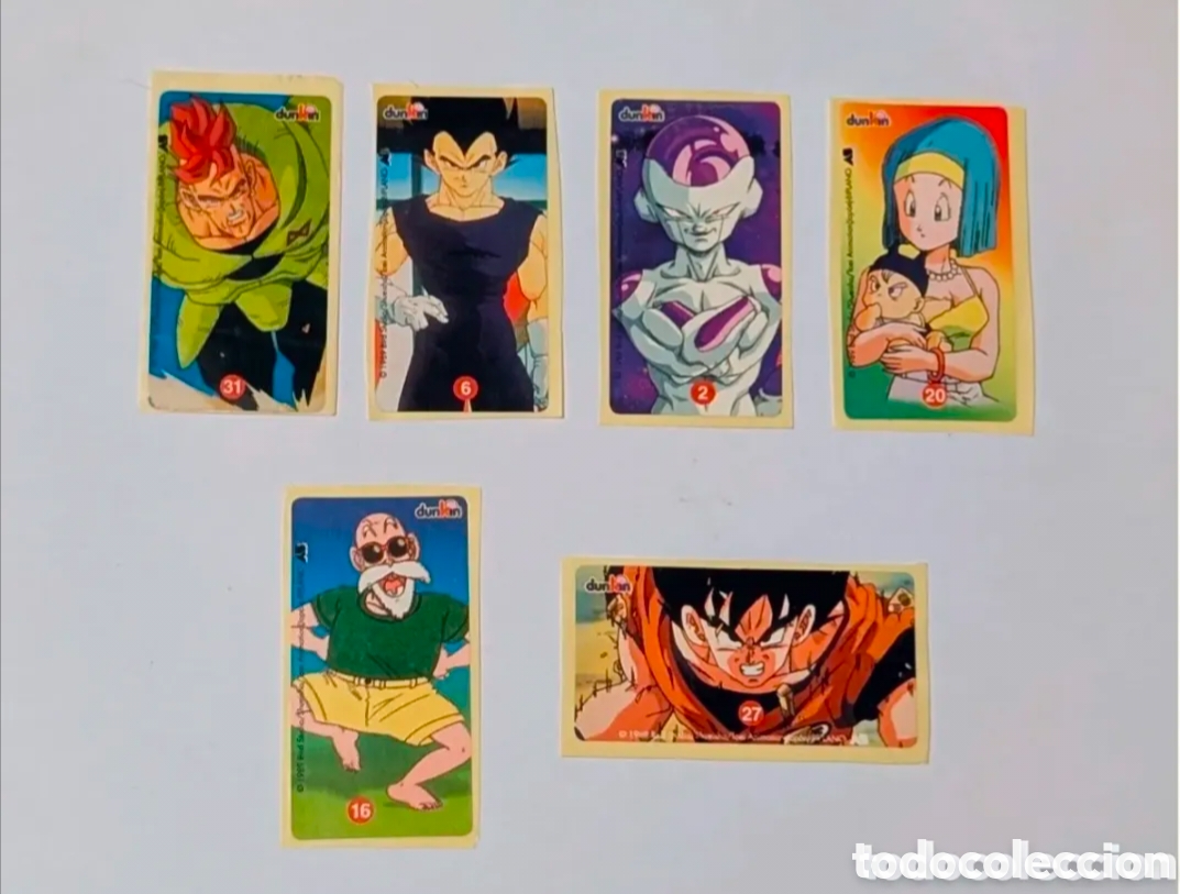 Coleccionismo cromos antiguos: Lote Cromos Chicles Dunkin Dragon Ball Z. Bola de Dragon. Bola de Drac