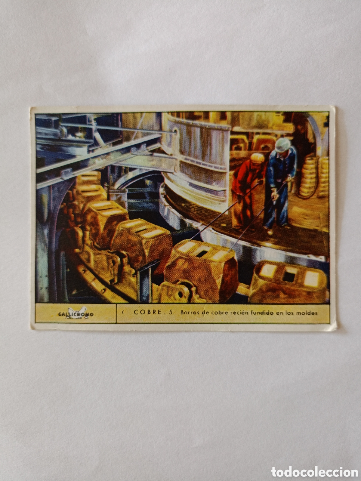 Collectionnisme Cartes &agrave; collectionner anciennes: GALLICROMO cromo promocional Chicle Gallina Blanca ( Dunkin) COBRE 5 BARRAS
