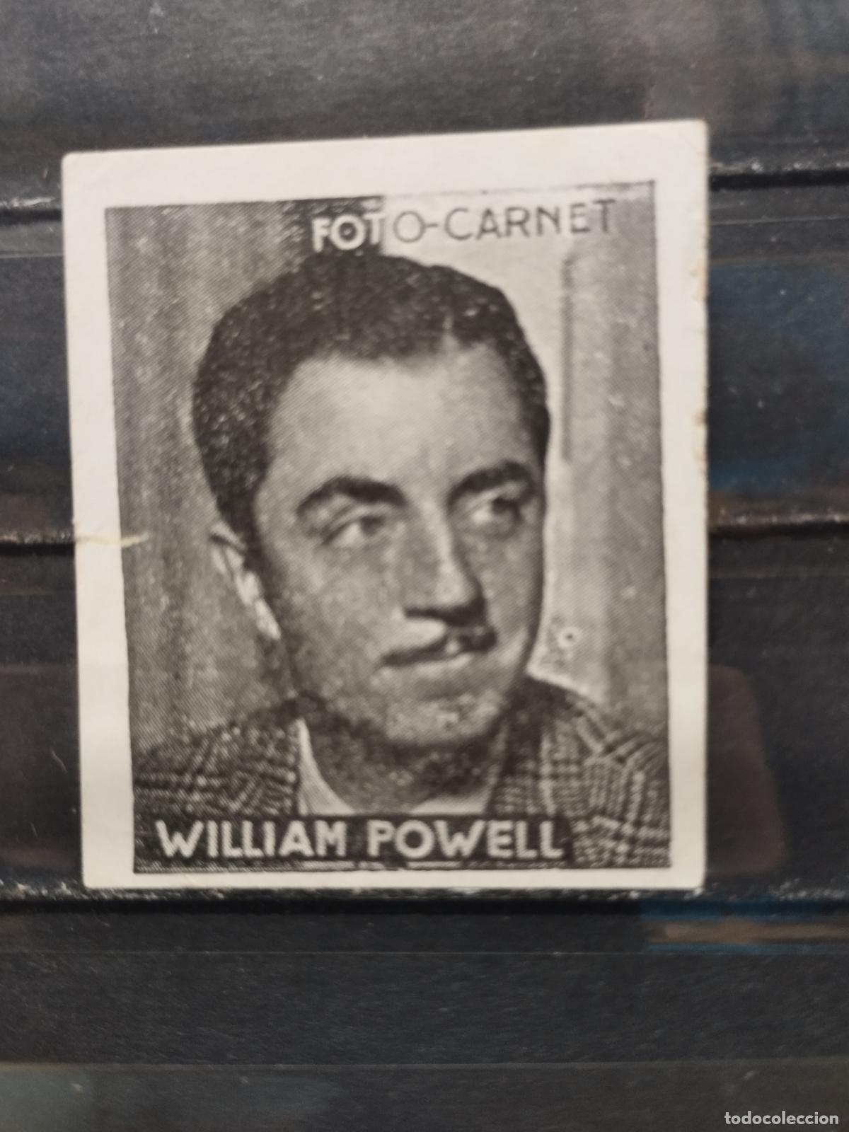 Sammeln alte Sammelbilder: ANTIGUO CROMO FOTO-CARNET. CINE. ACTORES. WILLIAM POWELL.