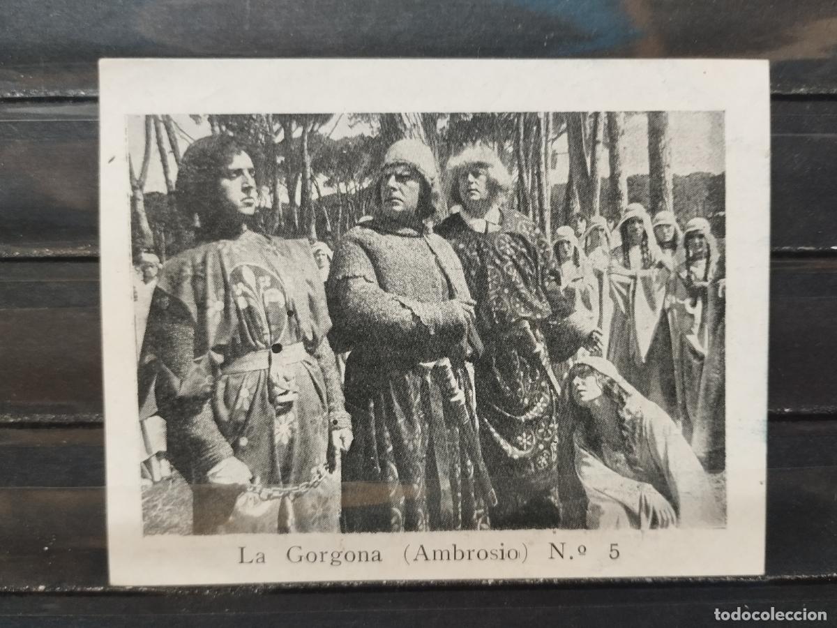 Sammeln alte Sammelbilder: CROMO ANTIGUO. CINE. LA GORGONA (AMBROSIO). N&ordm; 3 Y 5. VER FOTOS.