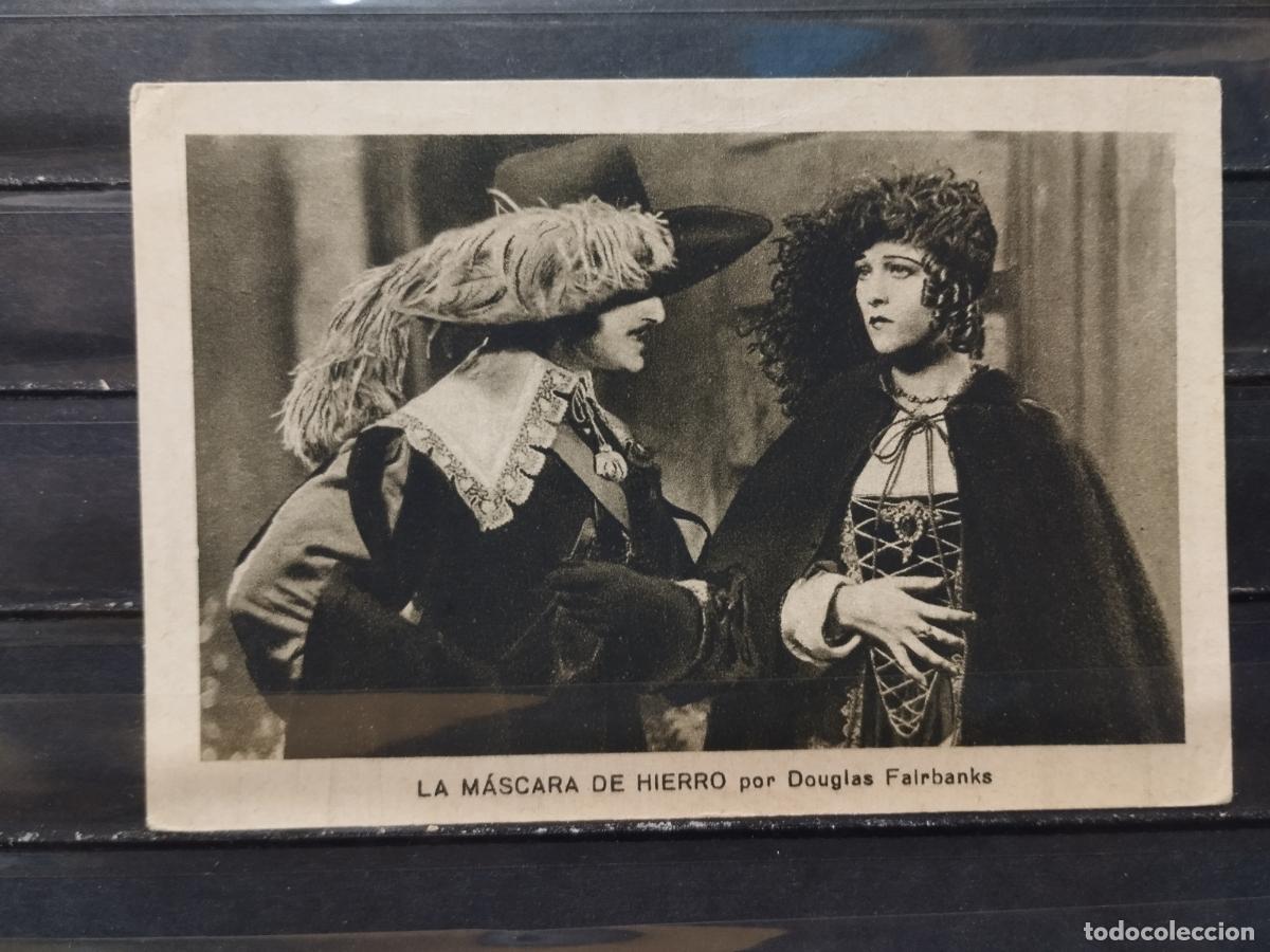 Collectable Antique Stickers: CROMOS ANTIGUOS. CINE. PELICULA. LA MASCARA DE HIERRO. N&ordm; 7. DOUGLAS FAIRBANKS. SIN PUBLICIDAD.