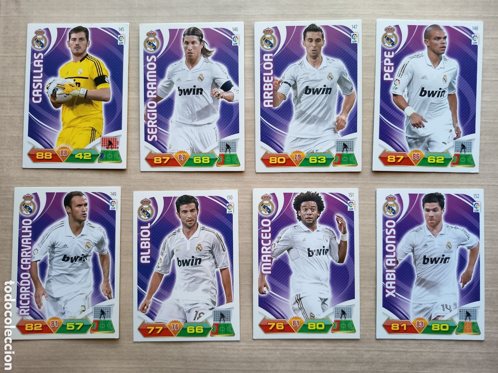 Coleccionismo cromos antiguos: LOTE 26 CROMOS CARDS DIFERENTES REAL MADRID ADRENALYN XL PANINI 2011-12 2011 2012