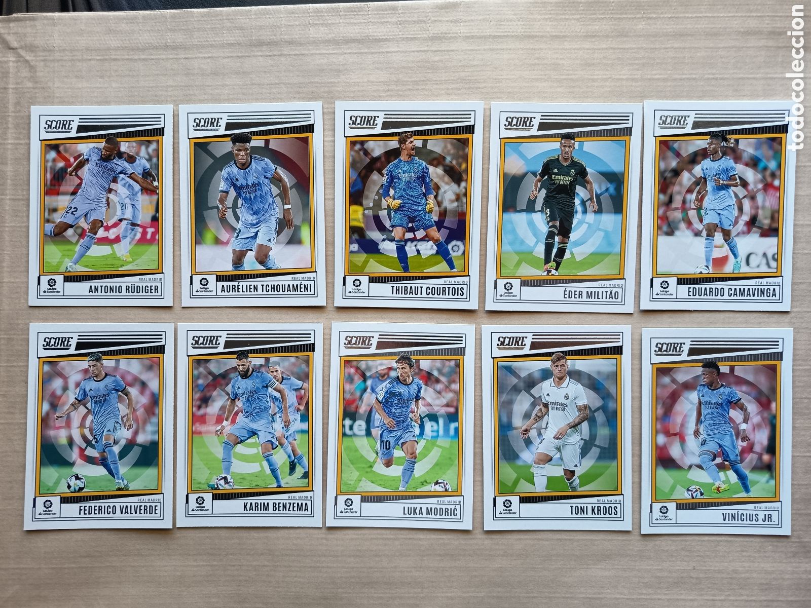 Colecionismo Cromos antigos: LOTE 10 CROMOS CARDS DIFERENTES REAL MADRID SCORE PANINI 2022-23 2022 2023
